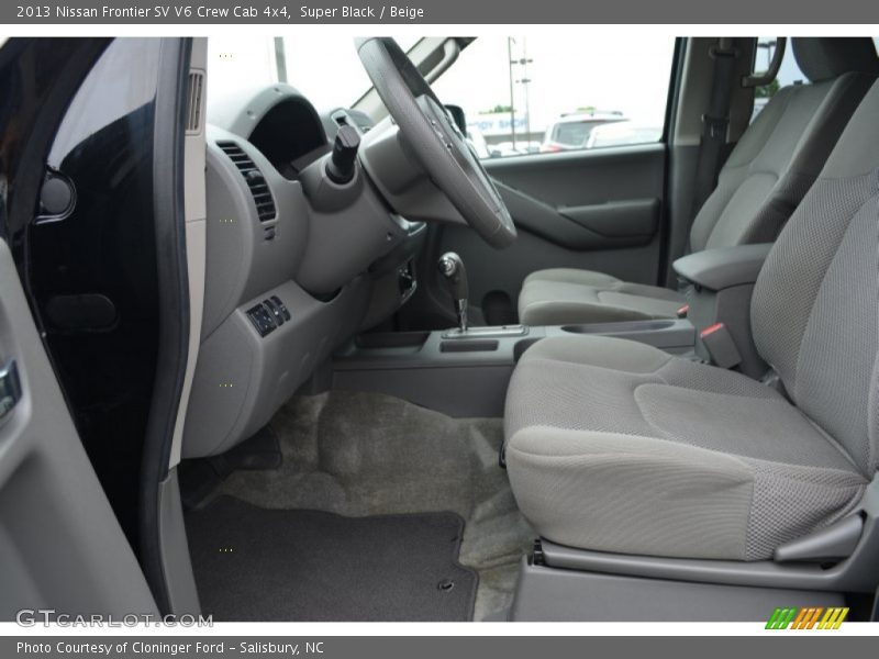 Super Black / Beige 2013 Nissan Frontier SV V6 Crew Cab 4x4