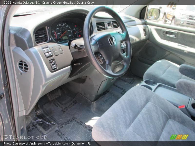 Granite Green Metallic / Quartz Gray 2002 Honda Odyssey EX