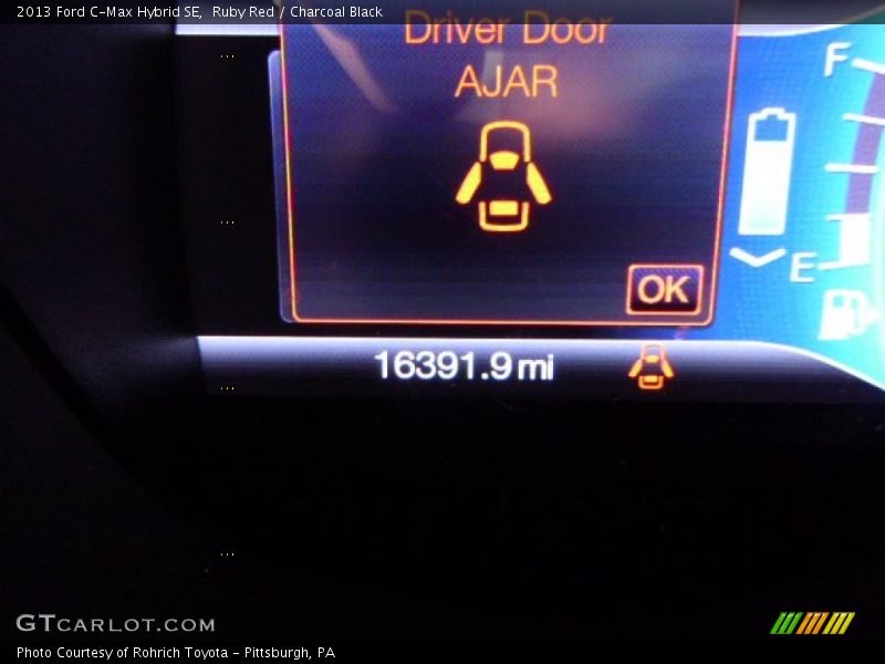 Ruby Red / Charcoal Black 2013 Ford C-Max Hybrid SE