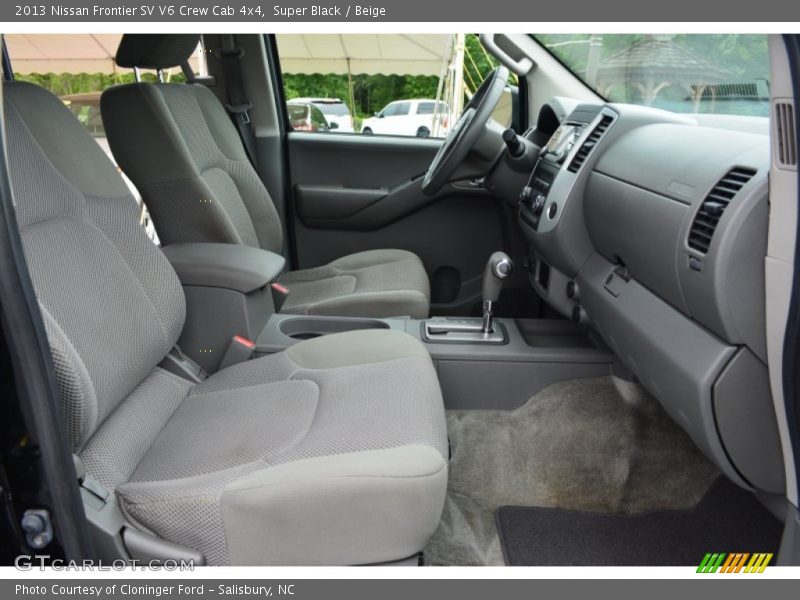 Super Black / Beige 2013 Nissan Frontier SV V6 Crew Cab 4x4