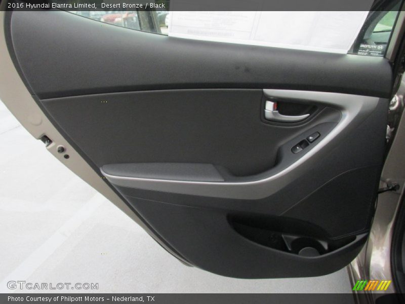 Desert Bronze / Black 2016 Hyundai Elantra Limited