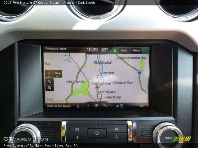 Navigation of 2015 Mustang GT Coupe