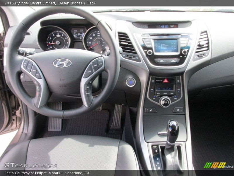 Desert Bronze / Black 2016 Hyundai Elantra Limited