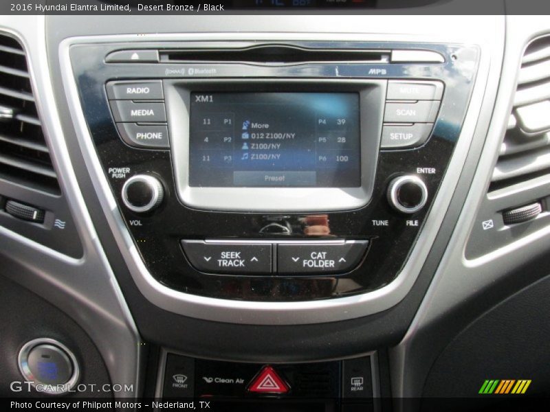 Desert Bronze / Black 2016 Hyundai Elantra Limited