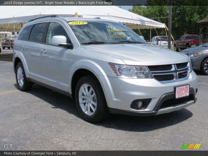 Bright Silver Metallic / Black/Light Frost Beige 2014 Dodge Journey SXT