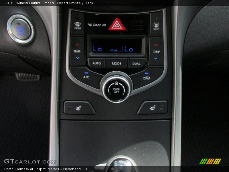 Desert Bronze / Black 2016 Hyundai Elantra Limited