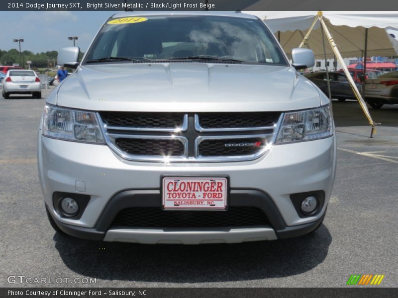 Bright Silver Metallic / Black/Light Frost Beige 2014 Dodge Journey SXT