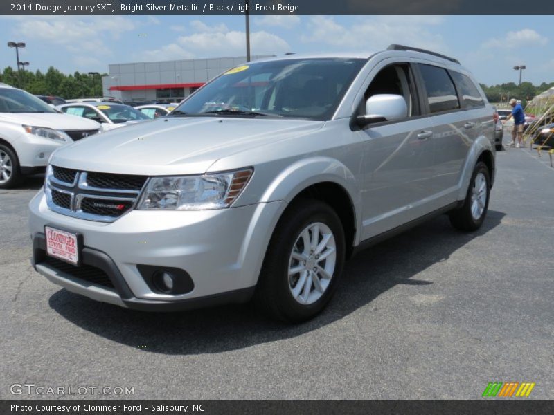 Bright Silver Metallic / Black/Light Frost Beige 2014 Dodge Journey SXT