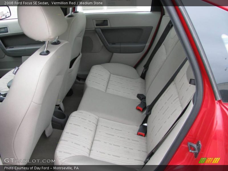 Vermillion Red / Medium Stone 2008 Ford Focus SE Sedan