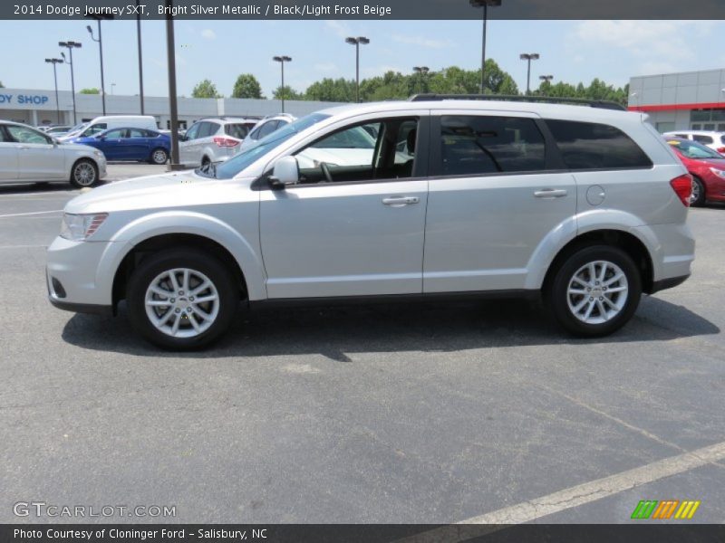Bright Silver Metallic / Black/Light Frost Beige 2014 Dodge Journey SXT