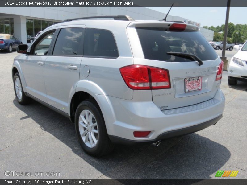 Bright Silver Metallic / Black/Light Frost Beige 2014 Dodge Journey SXT