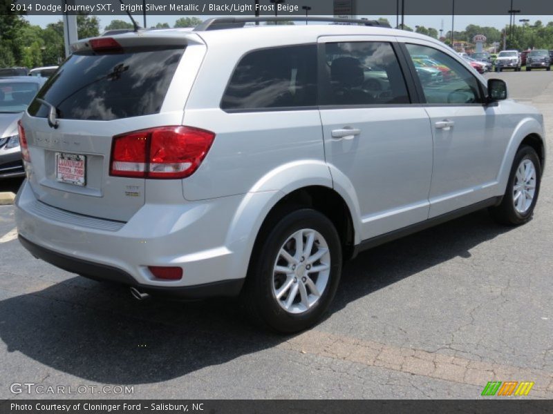 Bright Silver Metallic / Black/Light Frost Beige 2014 Dodge Journey SXT