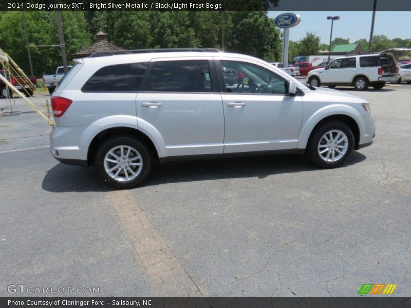 Bright Silver Metallic / Black/Light Frost Beige 2014 Dodge Journey SXT
