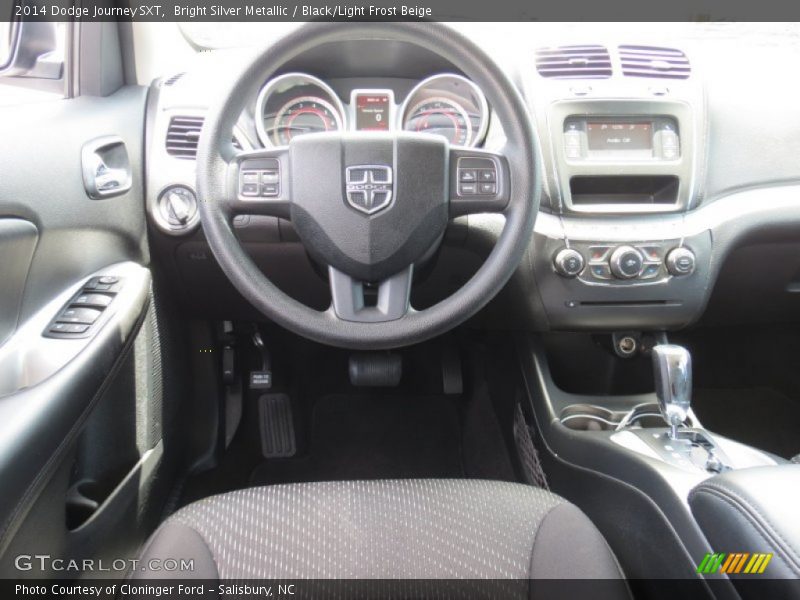 Bright Silver Metallic / Black/Light Frost Beige 2014 Dodge Journey SXT