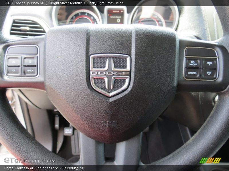 Bright Silver Metallic / Black/Light Frost Beige 2014 Dodge Journey SXT
