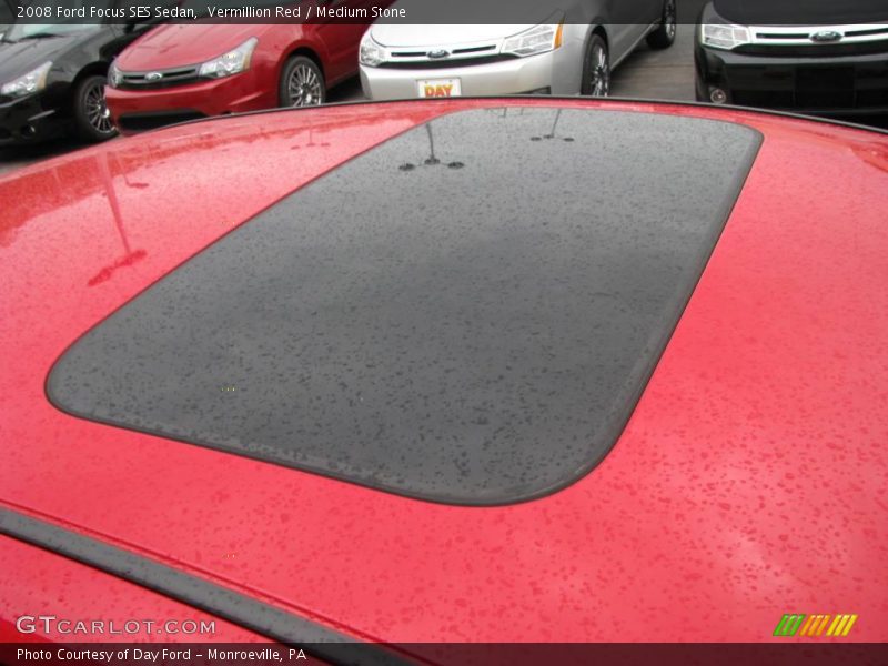 Vermillion Red / Medium Stone 2008 Ford Focus SES Sedan