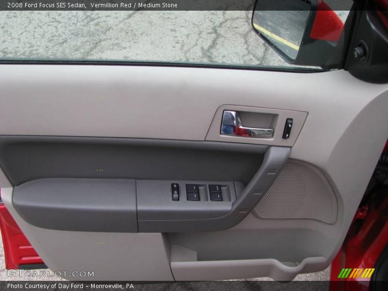 Vermillion Red / Medium Stone 2008 Ford Focus SES Sedan