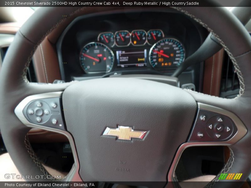 Deep Ruby Metallic / High Country Saddle 2015 Chevrolet Silverado 2500HD High Country Crew Cab 4x4