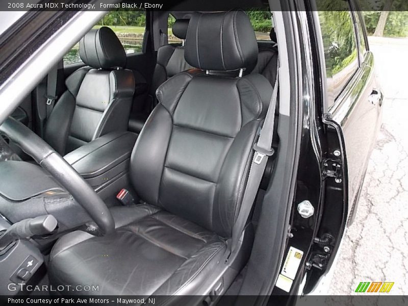Front Seat of 2008 MDX Technology