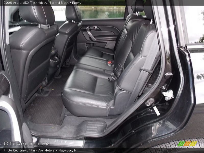 Rear Seat of 2008 MDX Technology