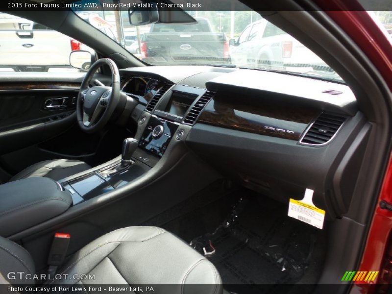 Ruby Red Metallic / Charcoal Black 2015 Ford Taurus Limited AWD