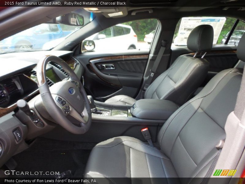 Ruby Red Metallic / Charcoal Black 2015 Ford Taurus Limited AWD