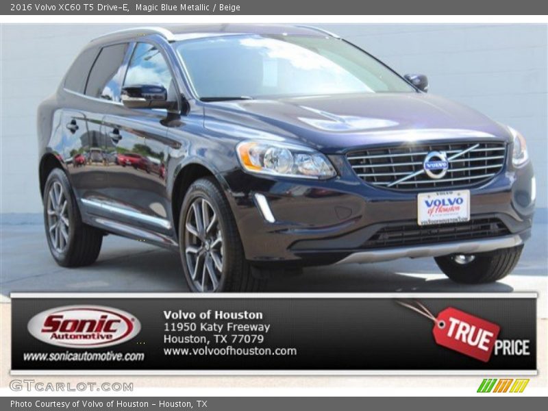 Magic Blue Metallic / Beige 2016 Volvo XC60 T5 Drive-E