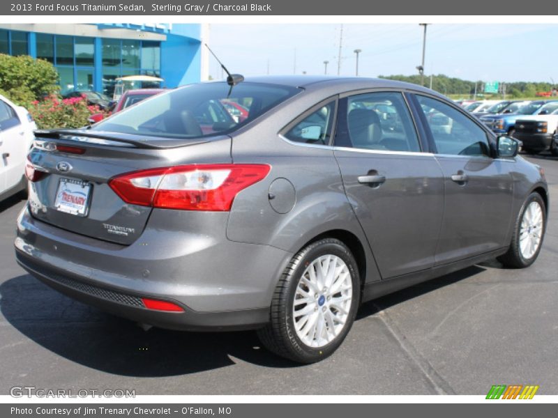 Sterling Gray / Charcoal Black 2013 Ford Focus Titanium Sedan