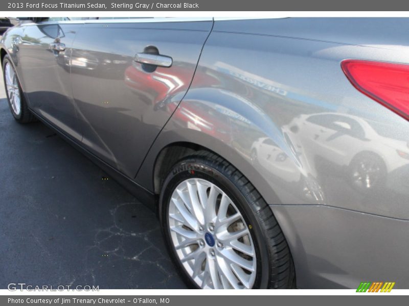 Sterling Gray / Charcoal Black 2013 Ford Focus Titanium Sedan