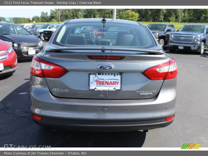 Sterling Gray / Charcoal Black 2013 Ford Focus Titanium Sedan