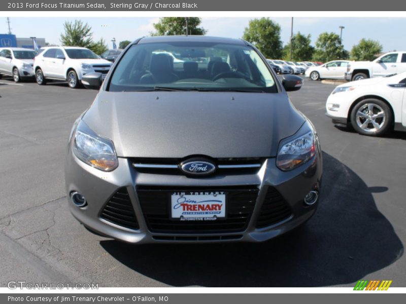 Sterling Gray / Charcoal Black 2013 Ford Focus Titanium Sedan