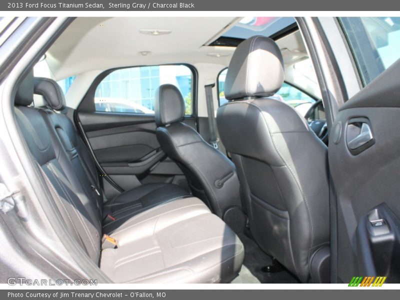 Sterling Gray / Charcoal Black 2013 Ford Focus Titanium Sedan