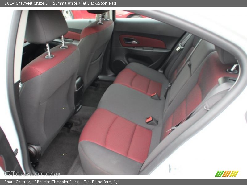 Summit White / Jet Black/Sport Red 2014 Chevrolet Cruze LT