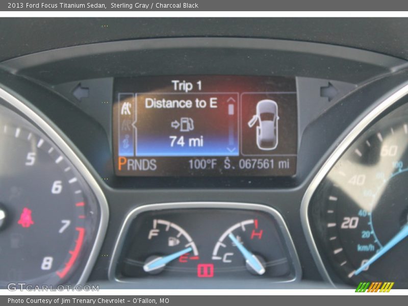 Sterling Gray / Charcoal Black 2013 Ford Focus Titanium Sedan
