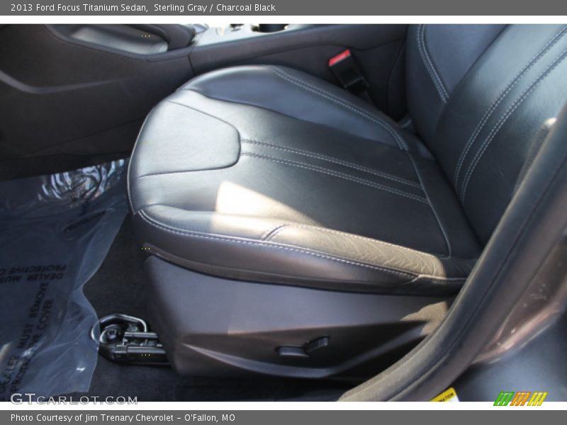 Sterling Gray / Charcoal Black 2013 Ford Focus Titanium Sedan