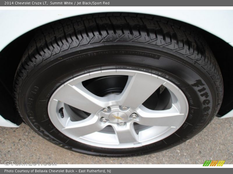 Summit White / Jet Black/Sport Red 2014 Chevrolet Cruze LT
