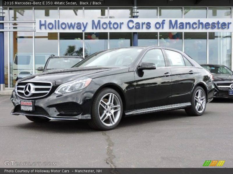 Black / Black 2016 Mercedes-Benz E 350 4Matic Sedan