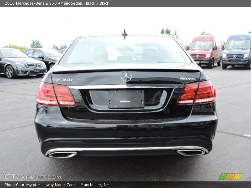 Black / Black 2016 Mercedes-Benz E 350 4Matic Sedan