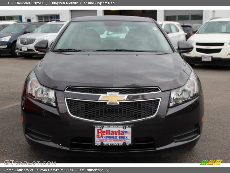 Tungsten Metallic / Jet Black/Sport Red 2014 Chevrolet Cruze LT