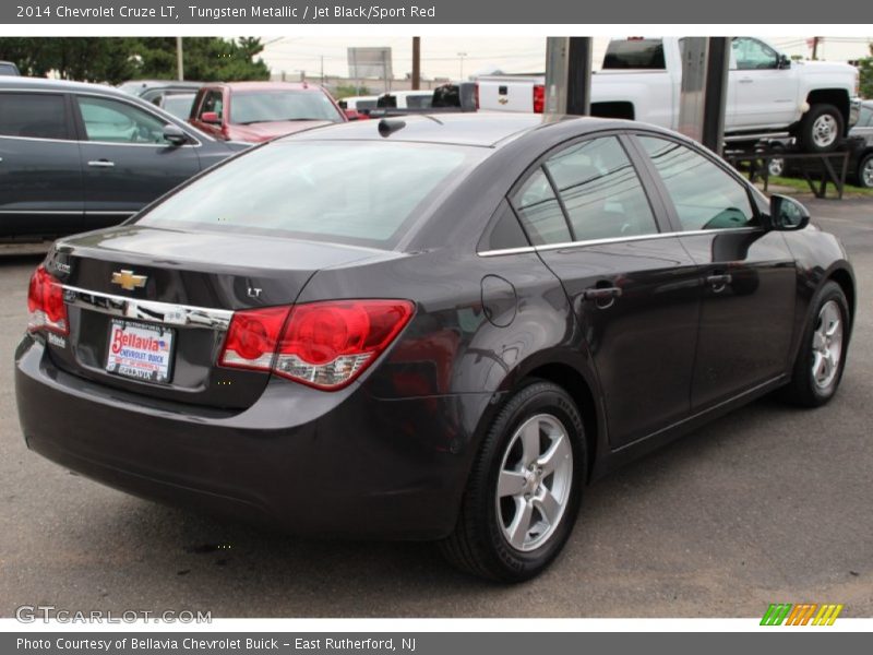 Tungsten Metallic / Jet Black/Sport Red 2014 Chevrolet Cruze LT