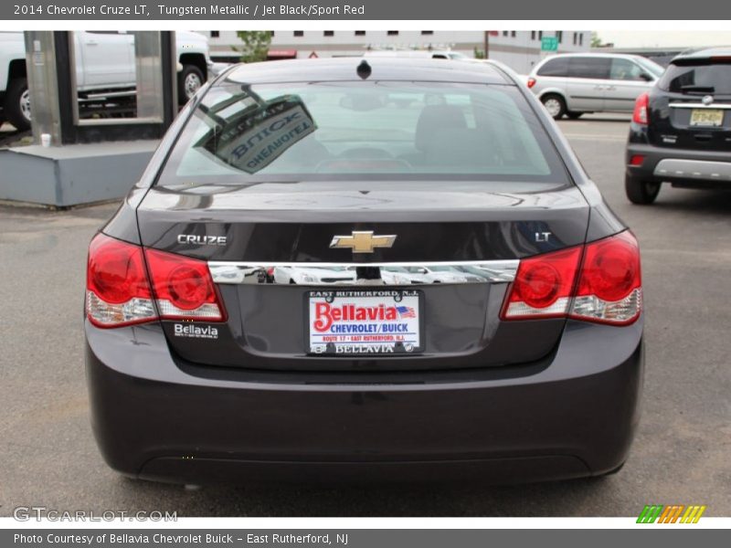 Tungsten Metallic / Jet Black/Sport Red 2014 Chevrolet Cruze LT