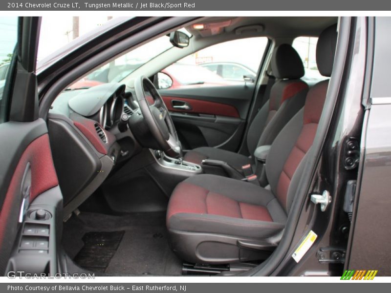 Tungsten Metallic / Jet Black/Sport Red 2014 Chevrolet Cruze LT