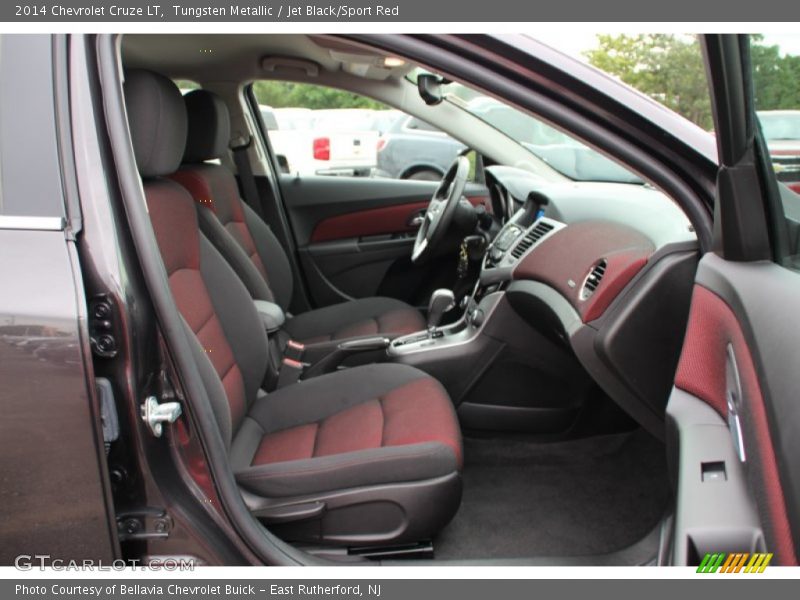 Tungsten Metallic / Jet Black/Sport Red 2014 Chevrolet Cruze LT
