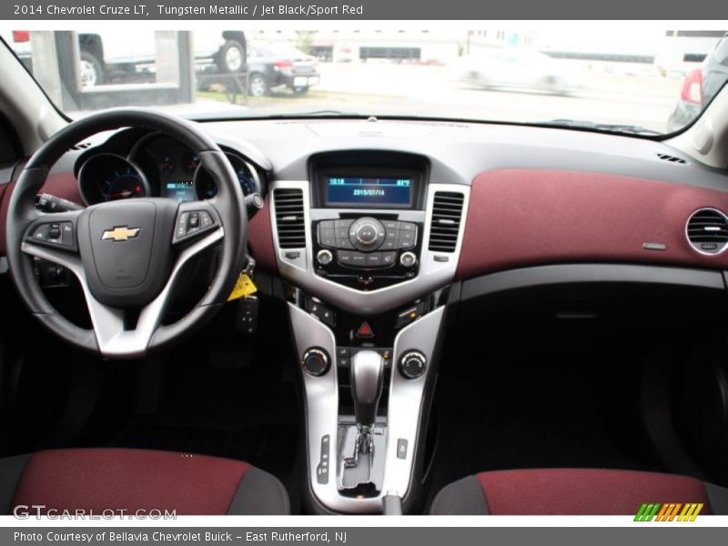 Tungsten Metallic / Jet Black/Sport Red 2014 Chevrolet Cruze LT