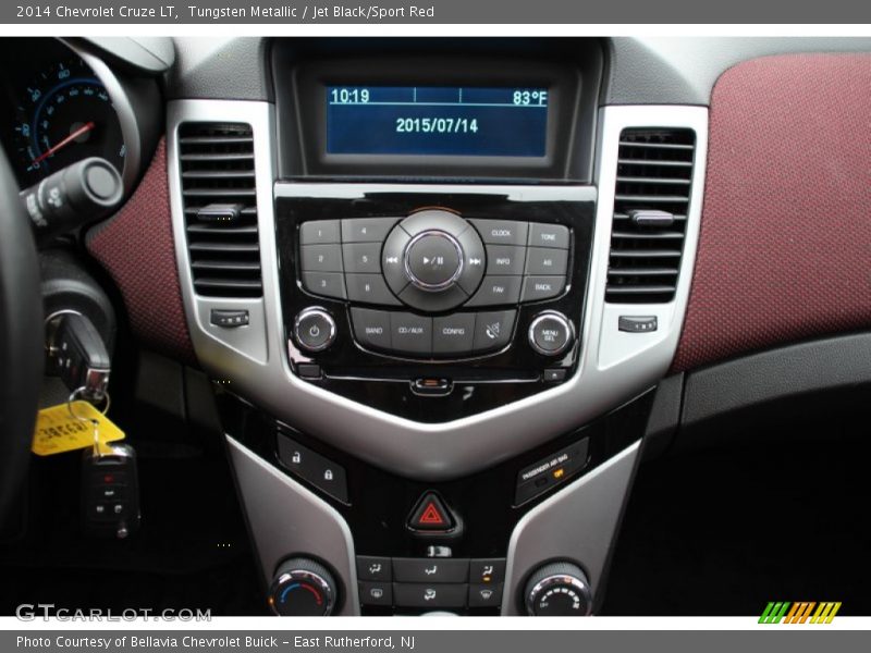 Tungsten Metallic / Jet Black/Sport Red 2014 Chevrolet Cruze LT