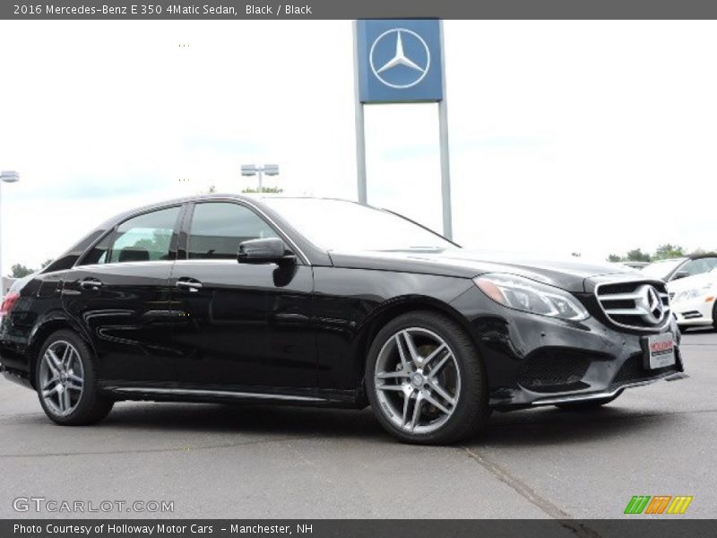 Black / Black 2016 Mercedes-Benz E 350 4Matic Sedan