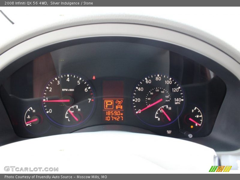 Silver Indulgence / Stone 2008 Infiniti QX 56 4WD