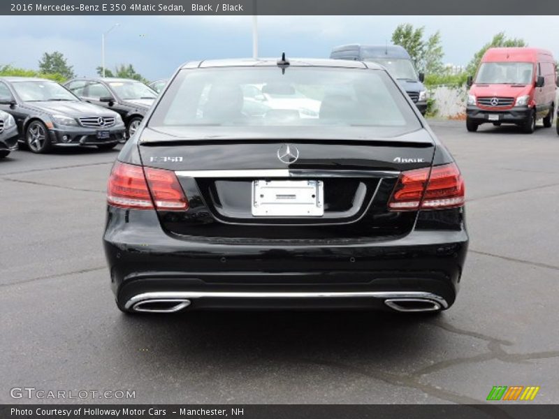 Black / Black 2016 Mercedes-Benz E 350 4Matic Sedan