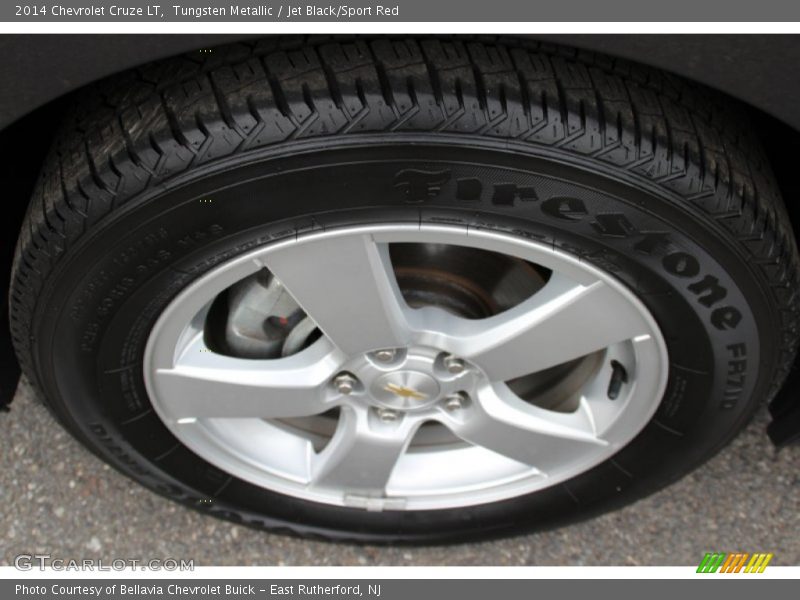 Tungsten Metallic / Jet Black/Sport Red 2014 Chevrolet Cruze LT