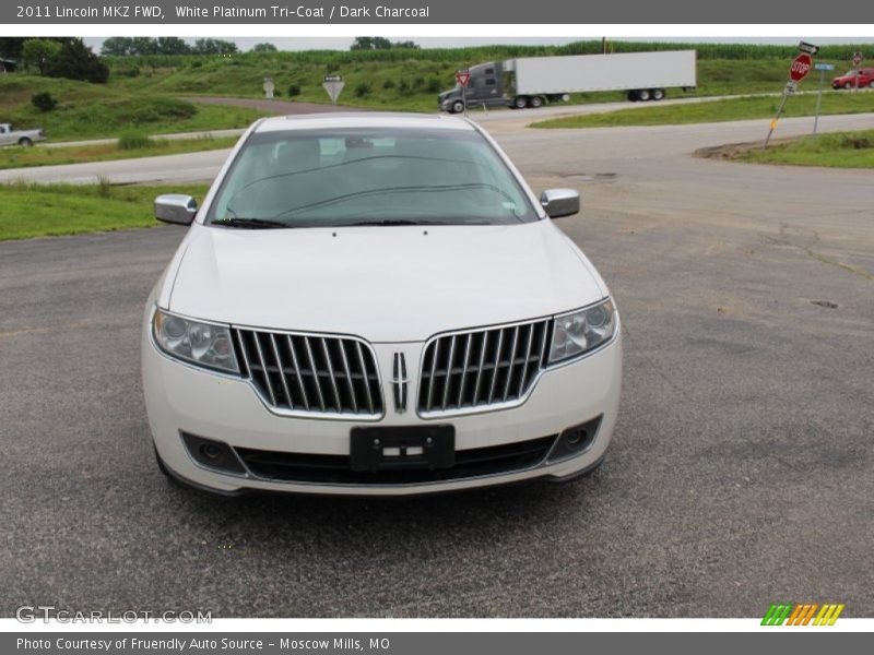 White Platinum Tri-Coat / Dark Charcoal 2011 Lincoln MKZ FWD